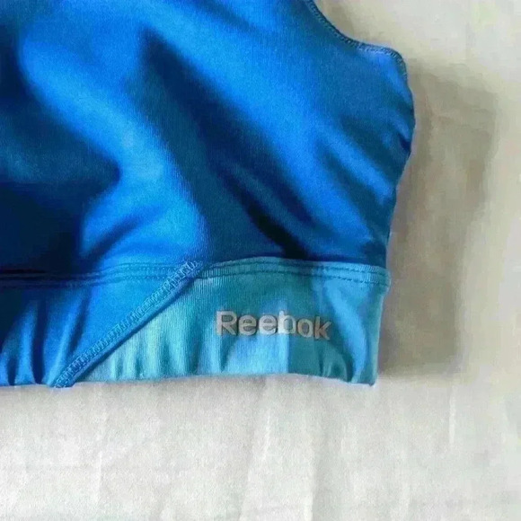 Reebok, play dry, sports bra, blue, size small - Picture 6 of 7